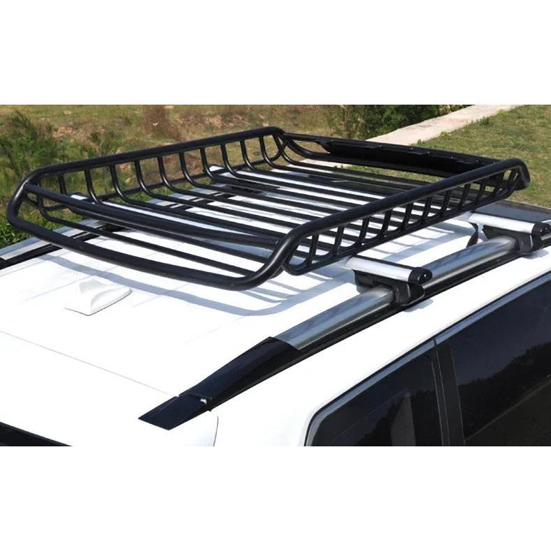 Universal Steel Roof Rack Cargo Basket for SUVs & Cars by HitMyNeed