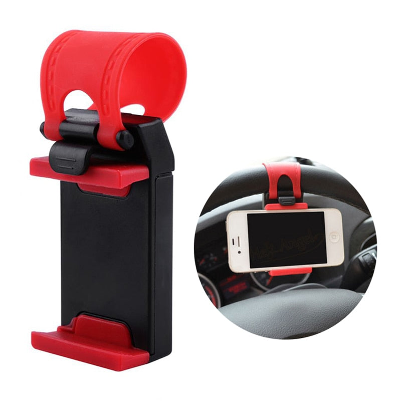 Universal Steering Wheel Phone Holder Clip Mount by HitMyNeed