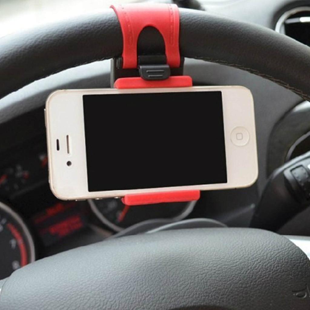 Universal Steering Wheel Smartphone Holder by HitMyNeed