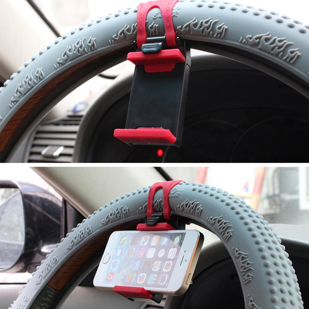 Universal Steering Wheel Smartphone Holder by HitMyNeed