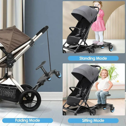 Universal Stroller Step Board Adapter with Seat by HitMyNeed