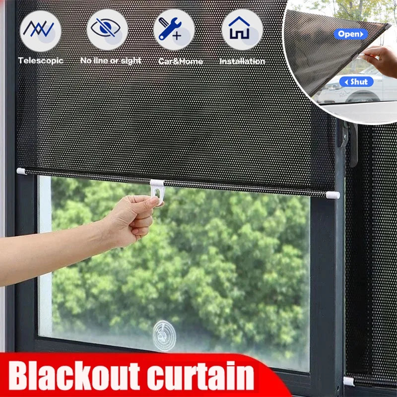 Universal Suction Cup Blackout Roller Blind by HitMyNeed