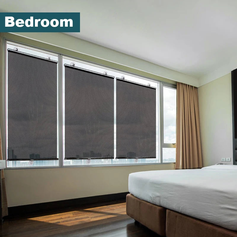Universal Suction Cup Blackout Roller Blind by HitMyNeed