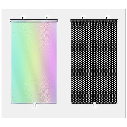 Universal Suction Cup Blackout Roller Blind Black 40cm x 60cm by HitMyNeed