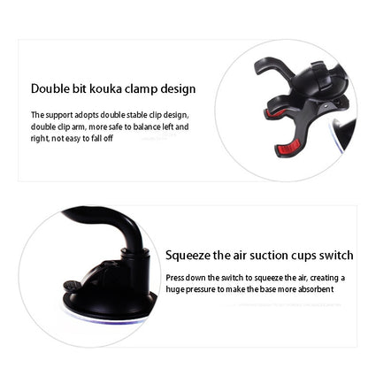 Universal Suction Phone Holder with Flexible Gooseneck by HitMyNeed