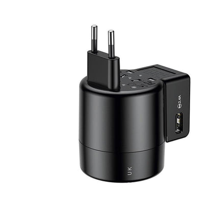 Universal Travel Adapter with Dual USB Ports by HitMyNeed