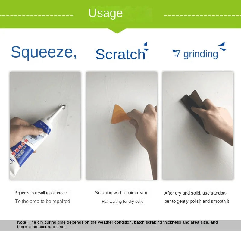 Universal Wall Repair Paste & Sealant 250g with Scraper by HitMyNeed