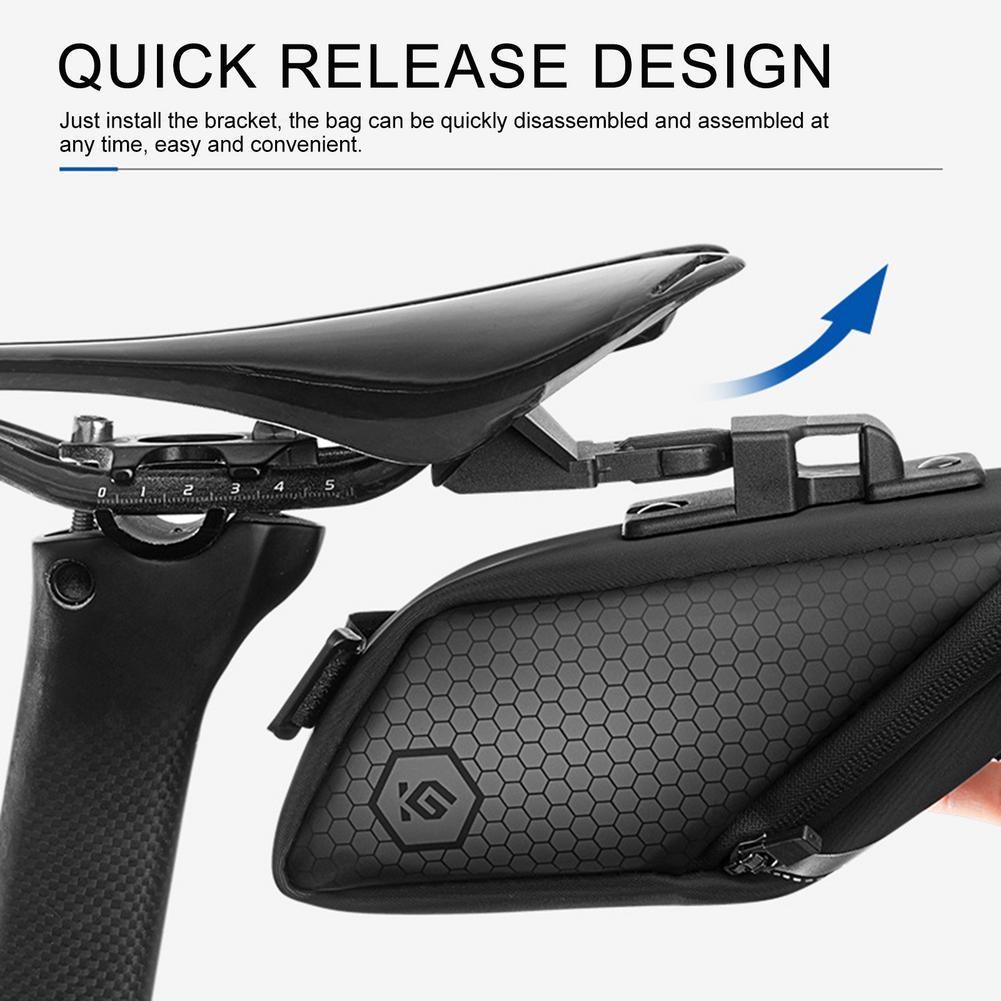 Universal Waterproof Bike Saddle Bag with Bracket by HitMyNeed