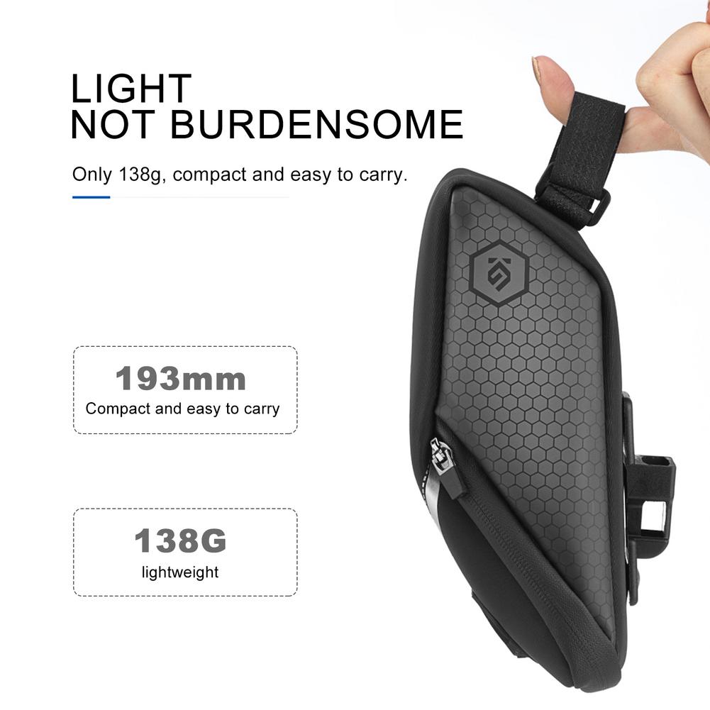 Universal Waterproof Bike Saddle Bag with Bracket by HitMyNeed