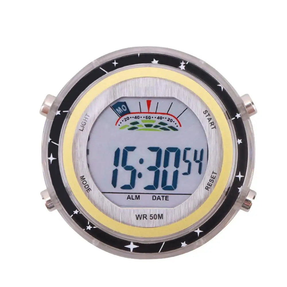 Universal Waterproof Luminous Motorcycle Handlebar Clock black by HitMyNeed