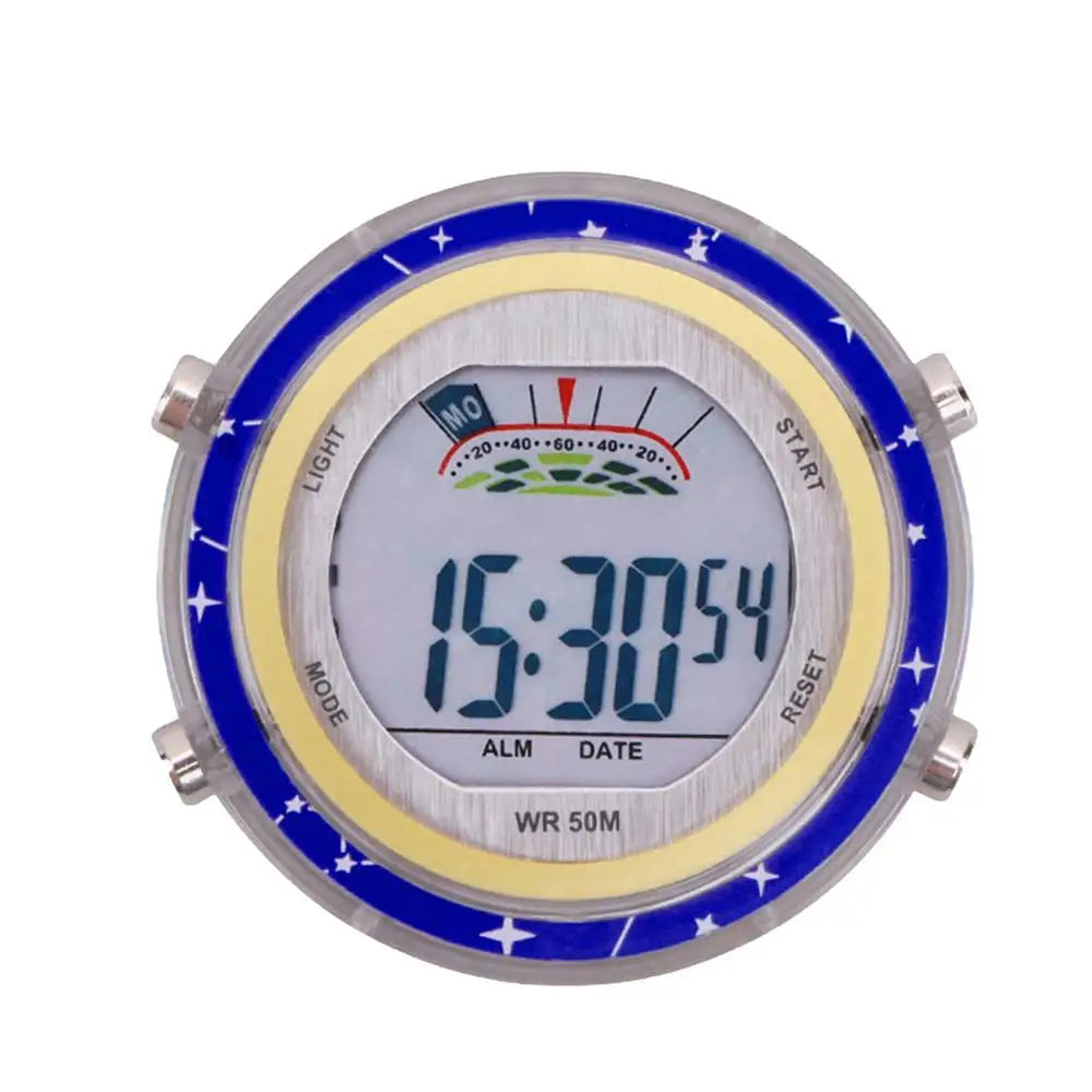 Universal Waterproof Luminous Motorcycle Handlebar Clock blue by HitMyNeed