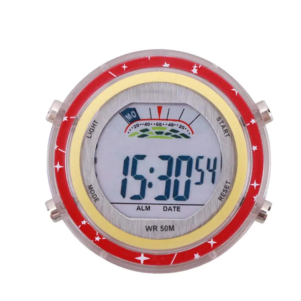 Universal Waterproof Luminous Motorcycle Handlebar Clock red by HitMyNeed