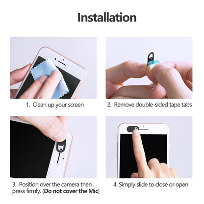 Universal Webcam Privacy Slider Cover (3-Pack) by HitMyNeed