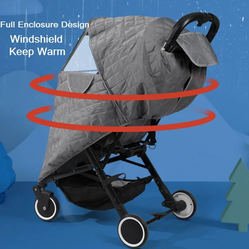 Universal Winter Waterproof Stroller Rain Cover by HitMyNeed