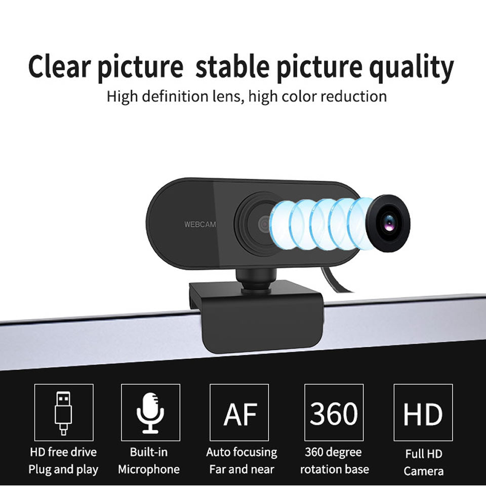 USB 1080P HD Web Camera with Microphone by HitMyNeed