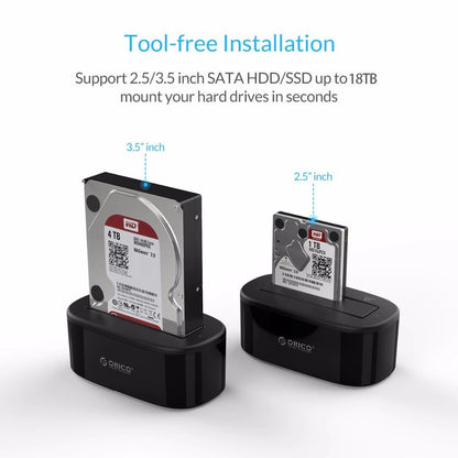 USB 3.0 SATA Hard Drive Docking Station 2.5/3.5" by HitMyNeed