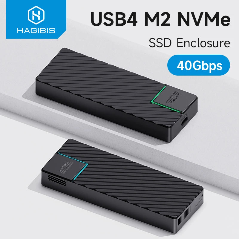 USB 4.0 40Gbps M.2 NVMe SSD Enclosure 4TB by HitMyNeed