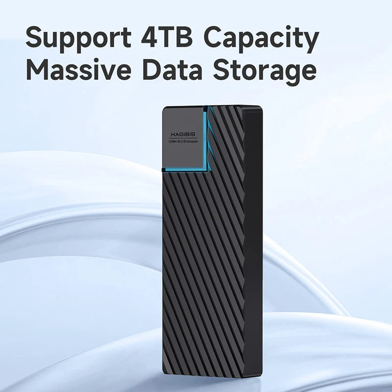 USB 4.0 40Gbps M.2 NVMe SSD Enclosure 4TB by HitMyNeed