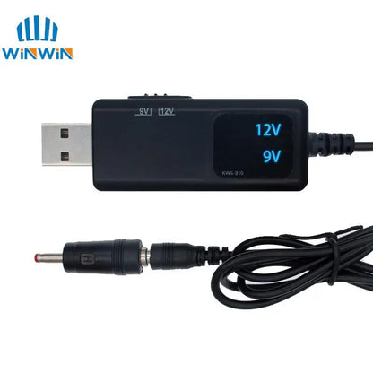 USB 5V to 9V 12V Boost Converter Cable with DC Plug by HitMyNeed