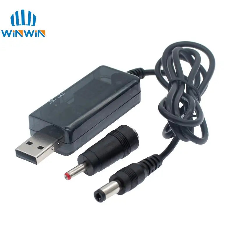 USB 5V to 9V 12V Boost Converter Cable with DC Plug by HitMyNeed