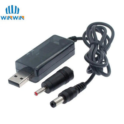 USB 5V to 9V 12V Boost Converter Cable with DC Plug by HitMyNeed