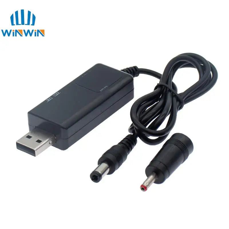 USB 5V to 9V 12V Boost Converter Cable with DC Plug by HitMyNeed