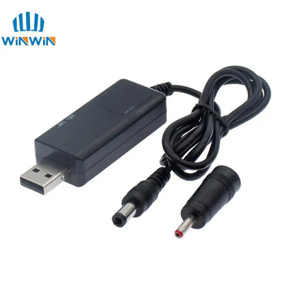 USB 5V to 9V 12V Boost Converter Cable with DC Plug by HitMyNeed