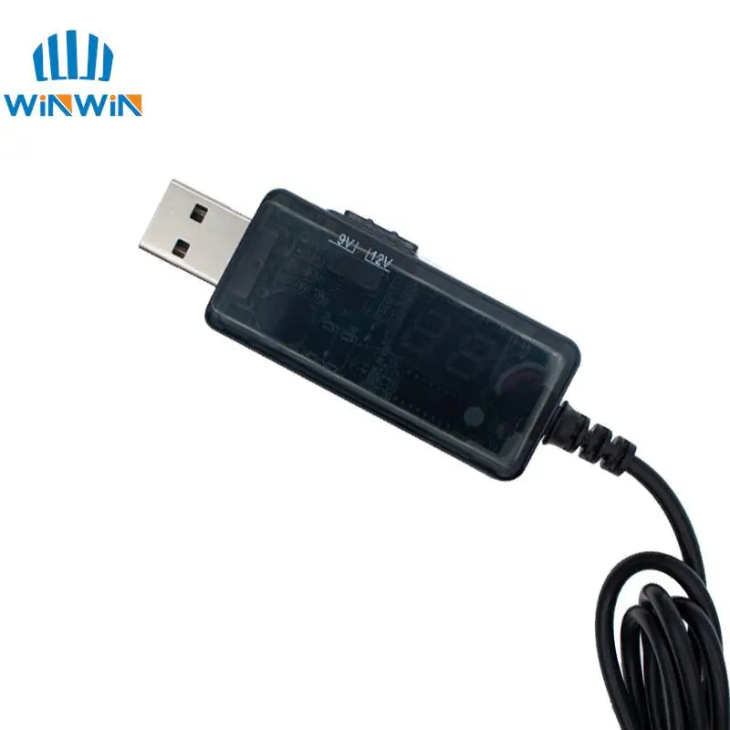 USB 5V to 9V 12V Boost Converter Cable with DC Plug by HitMyNeed