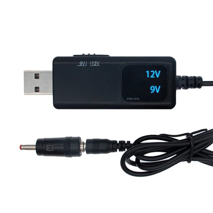 USB 5V to 9V 12V Boost Converter Cable with DC Plug kws-910 by HitMyNeed