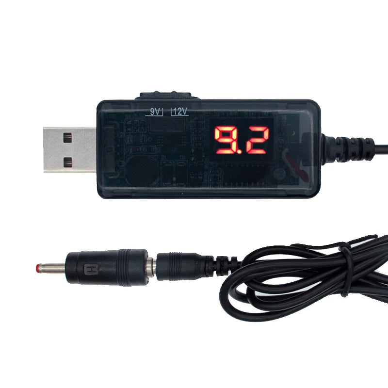 USB 5V to 9V 12V Boost Converter Cable with DC Plug kws-912v by HitMyNeed