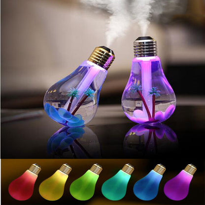 USB 7-Color Bulb Night Light Ultrasonic Humidifier by HitMyNeed