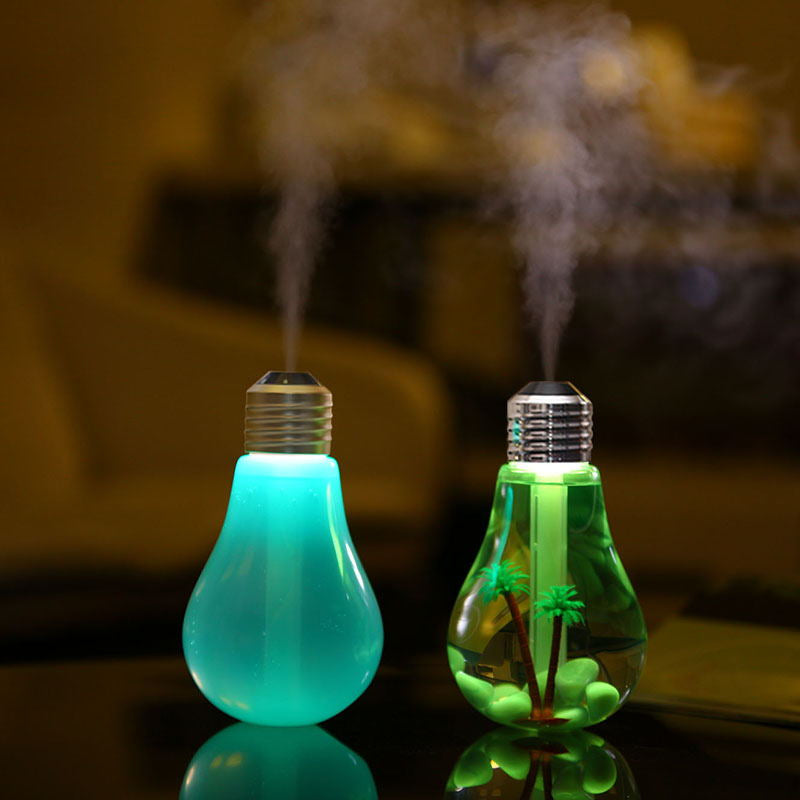 USB 7-Color Bulb Night Light Ultrasonic Humidifier by HitMyNeed