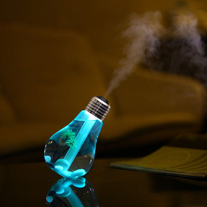 USB 7-Color Bulb Night Light Ultrasonic Humidifier by HitMyNeed