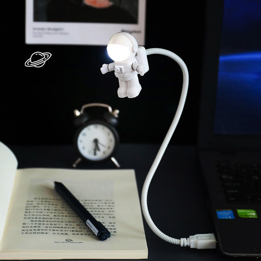 USB Astronaut Reading Light Lamp with Flexible Neck by HitMyNeed