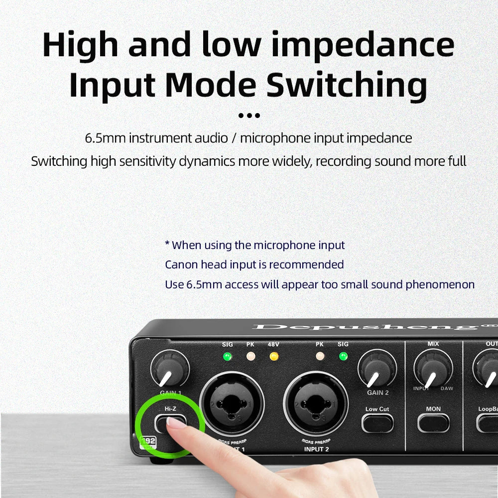 USB Audio Interface Sound Card with Mic Set 24‑bit/192kHz by HitMyNeed