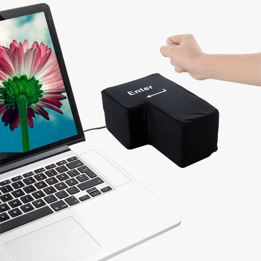 USB Big Enter Key Pillow - Oversized Enter Button by HitMyNeed