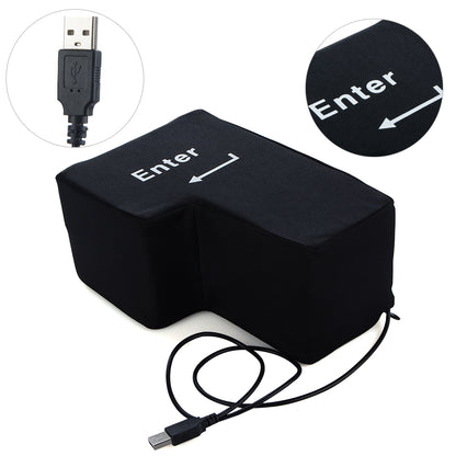 USB Big Enter Key Pillow - Oversized Enter Button by HitMyNeed