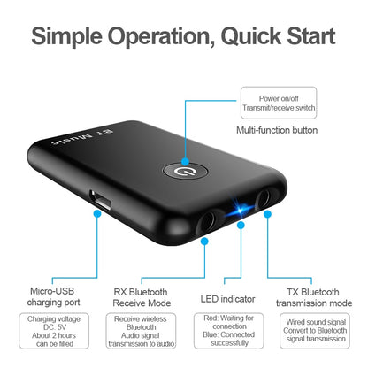 USB Bluetooth 4.2 Audio Transmitter and Receiver by HitMyNeed