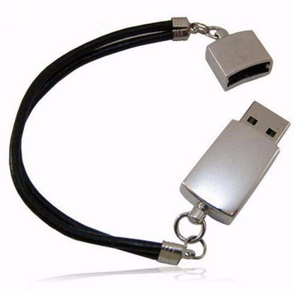 USB Bracelet with Leather Strap - Wearable Flash Drive by HitMyNeed