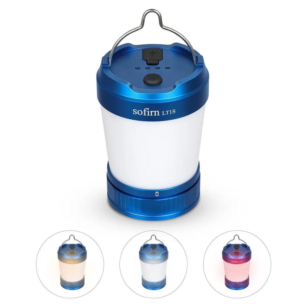 USB-C 21700 Rechargeable Camping Lantern with Power Bank blue with-21700-battery by HitMyNeed
