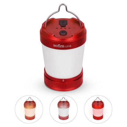 USB-C 21700 Rechargeable Camping Lantern with Power Bank red without-battery by HitMyNeed