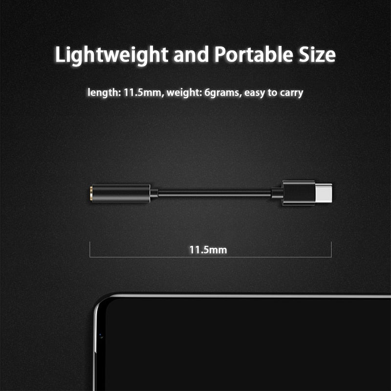 USB-C to 3.5mm Audio Adapter with DAC by HitMyNeed