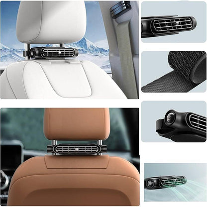 USB Car Headrest Fan for Front & Rear Seats by HitMyNeed