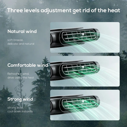 USB Car Headrest Fan for Front & Rear Seats by HitMyNeed