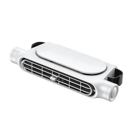 USB Car Headrest Fan for Front & Rear Seats white by HitMyNeed