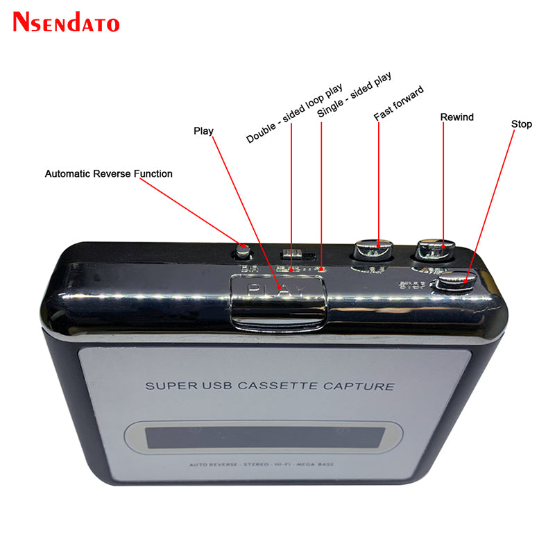 USB Cassette to MP3 Converter with Radio & Recorder by HitMyNeed