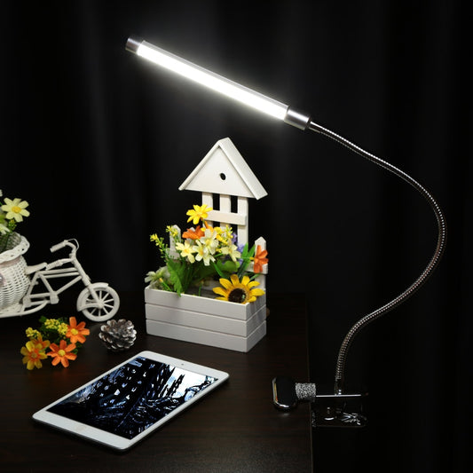 USB Clip-On LED Desk Lamp with 3 Color Modes by HitMyNeed