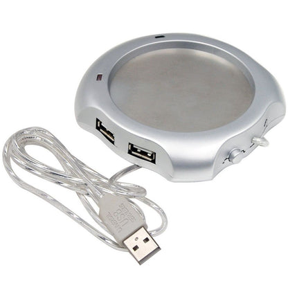 USB Coffee Mug Warmer with 4-Port Hub by HitMyNeed