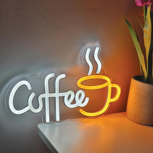 USB Coffee Neon Sign with Warm LED Light by HitMyNeed