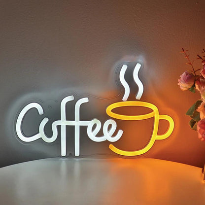USB Coffee Neon Sign with Warm LED Light by HitMyNeed